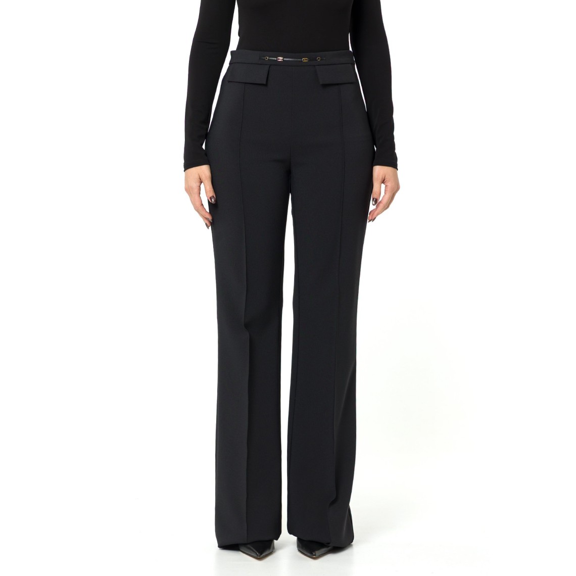 Pantaloni in doppio crêpe stretch Elisabetta Franchi