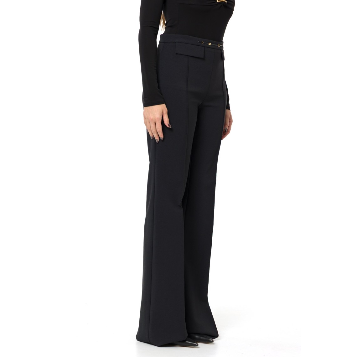 Pantaloni in doppio crêpe stretch Elisabetta Franchi