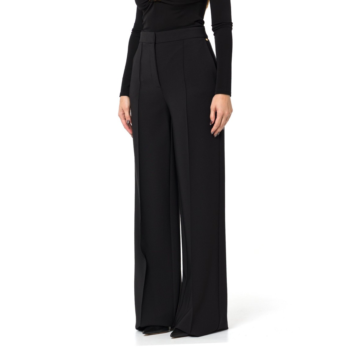 Pantaloni in crêpe leggero Elisabetta Franchi
