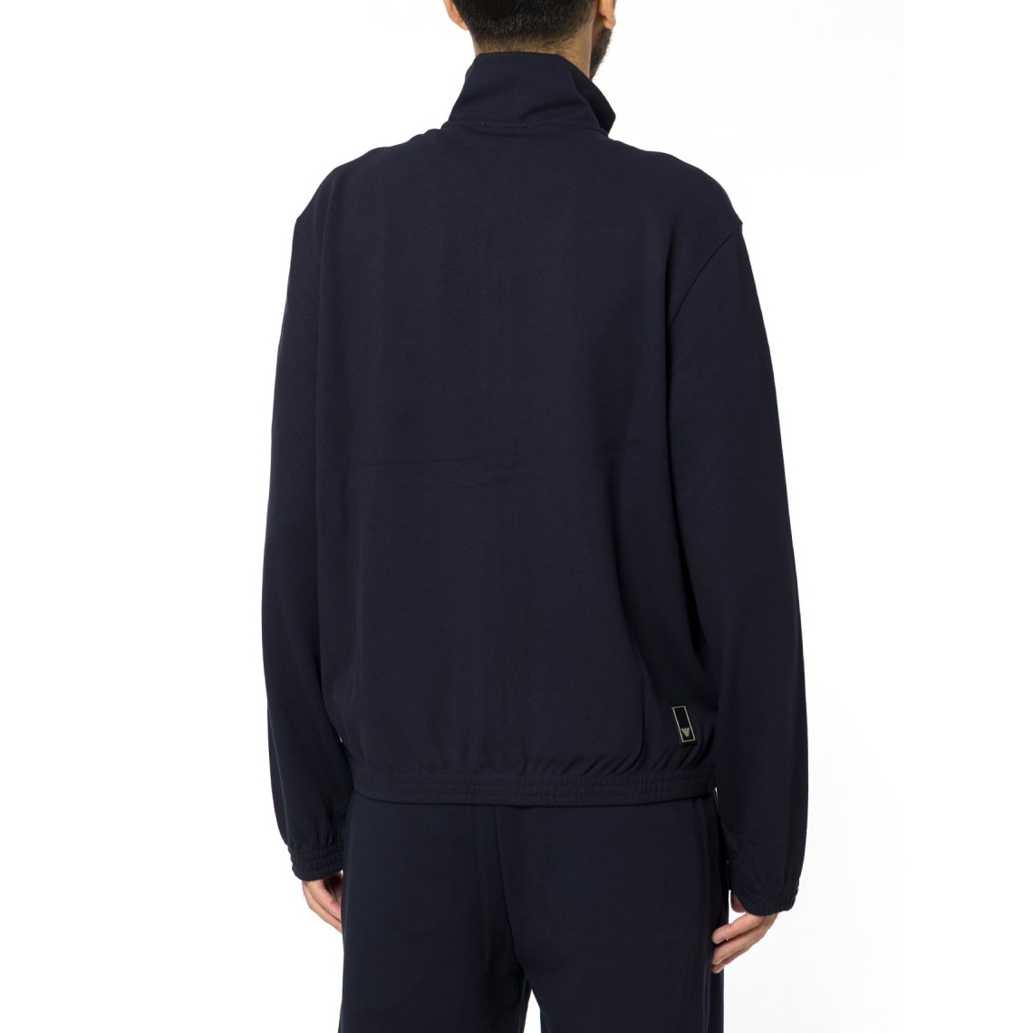 Felpa full zip in jersey piquet Emporio Armani
