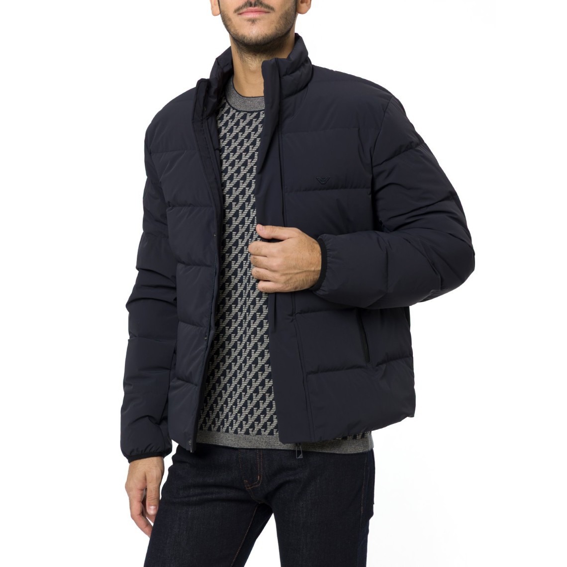 Piumino idrorepellente Emporio Armani in nylon