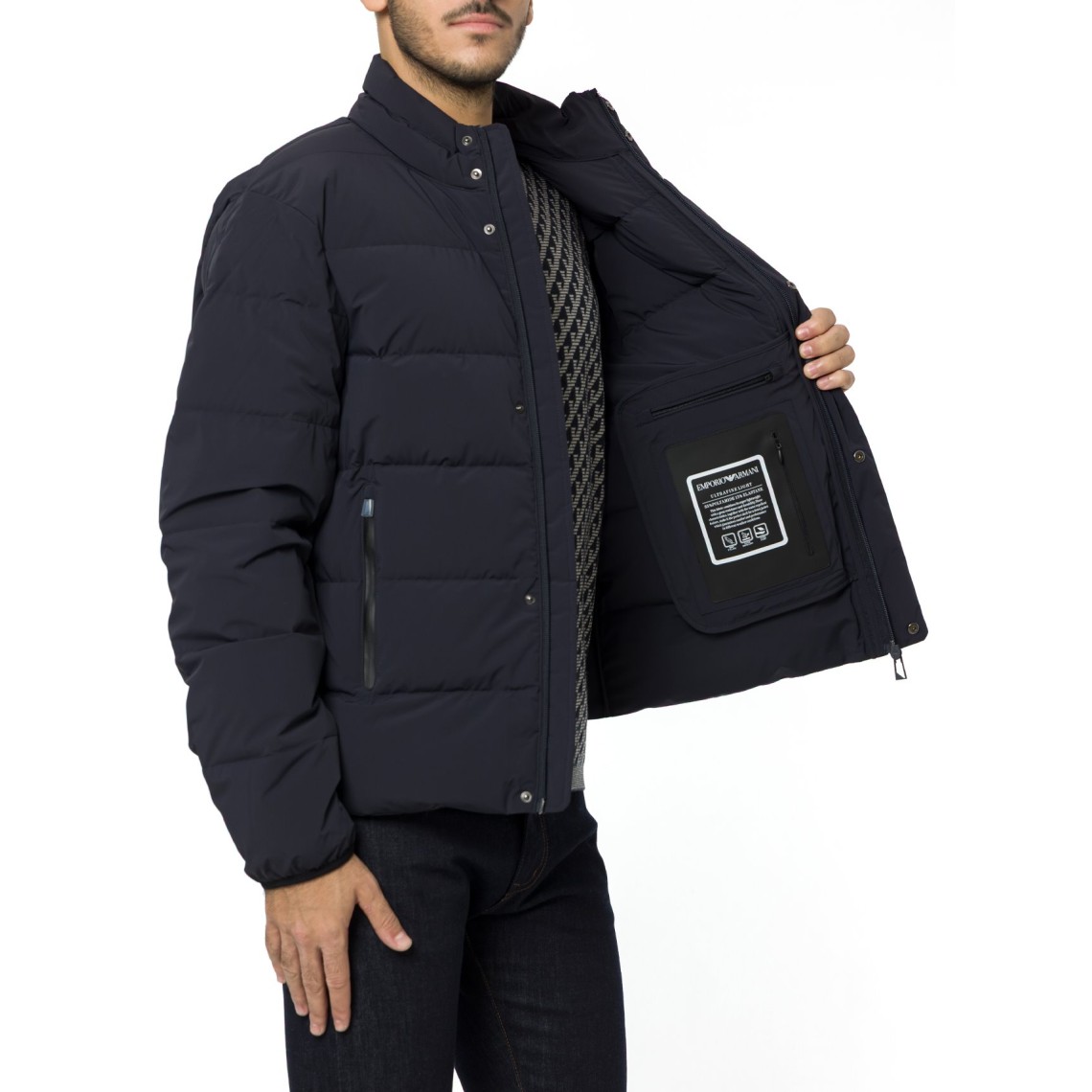 Piumino idrorepellente Emporio Armani in nylon