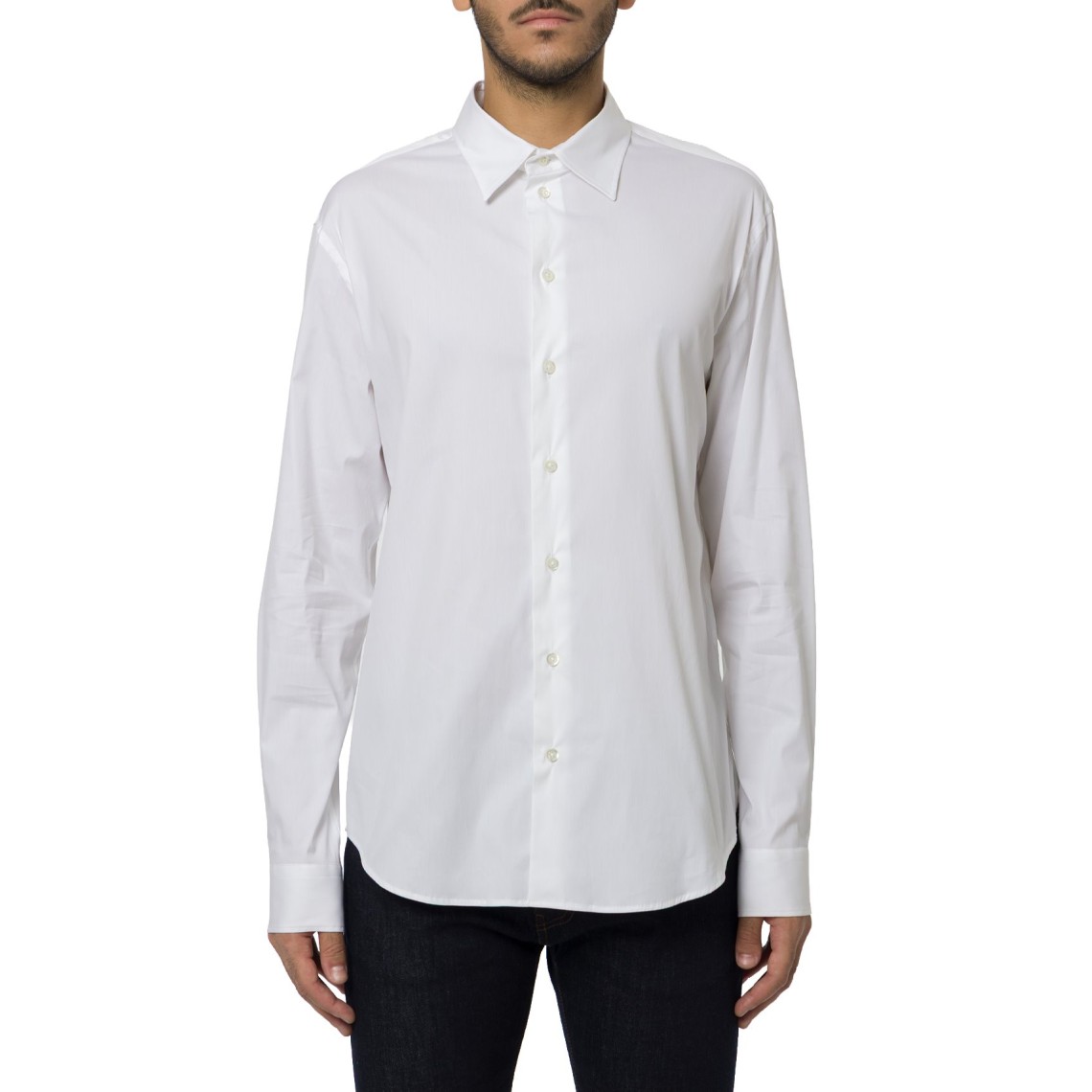 Camicia Emporio Armani in cotone stretch