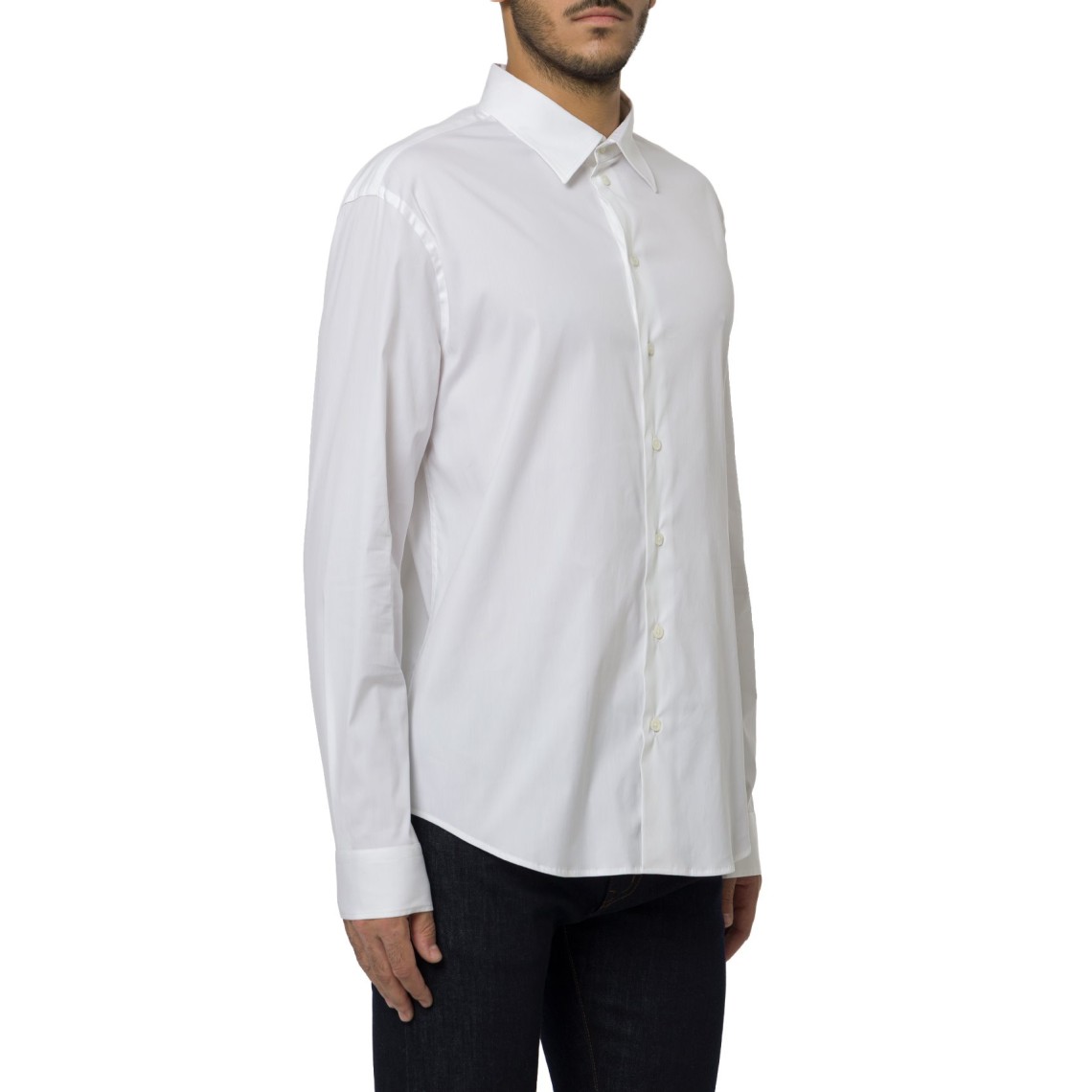 Camicia Emporio Armani in cotone stretch