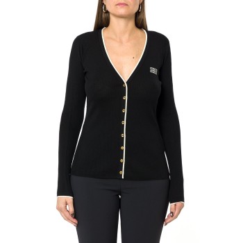 Cardigan in maglia a costine Elisabetta Franchi