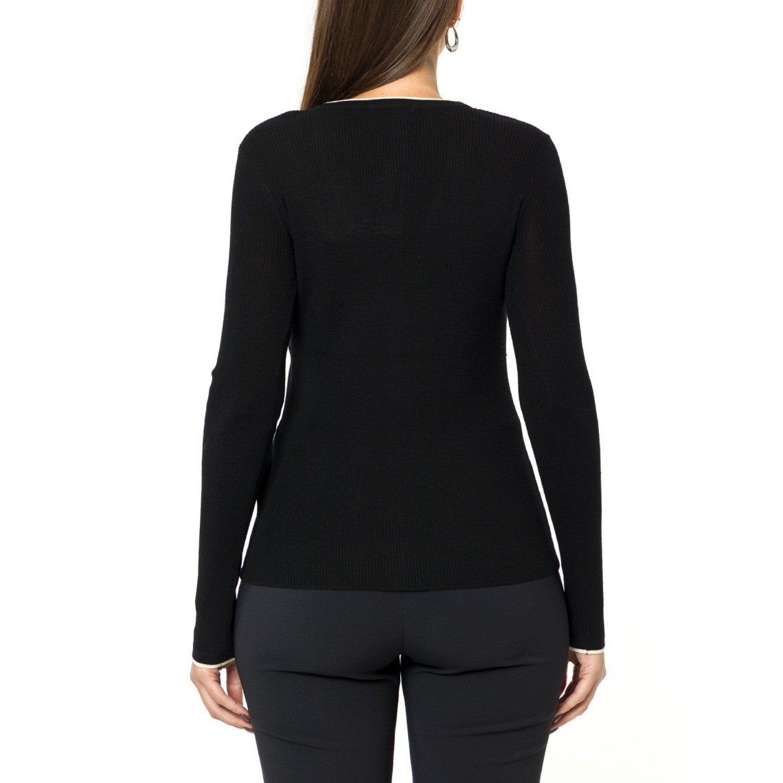 Cardigan in maglia a costine Elisabetta Franchi