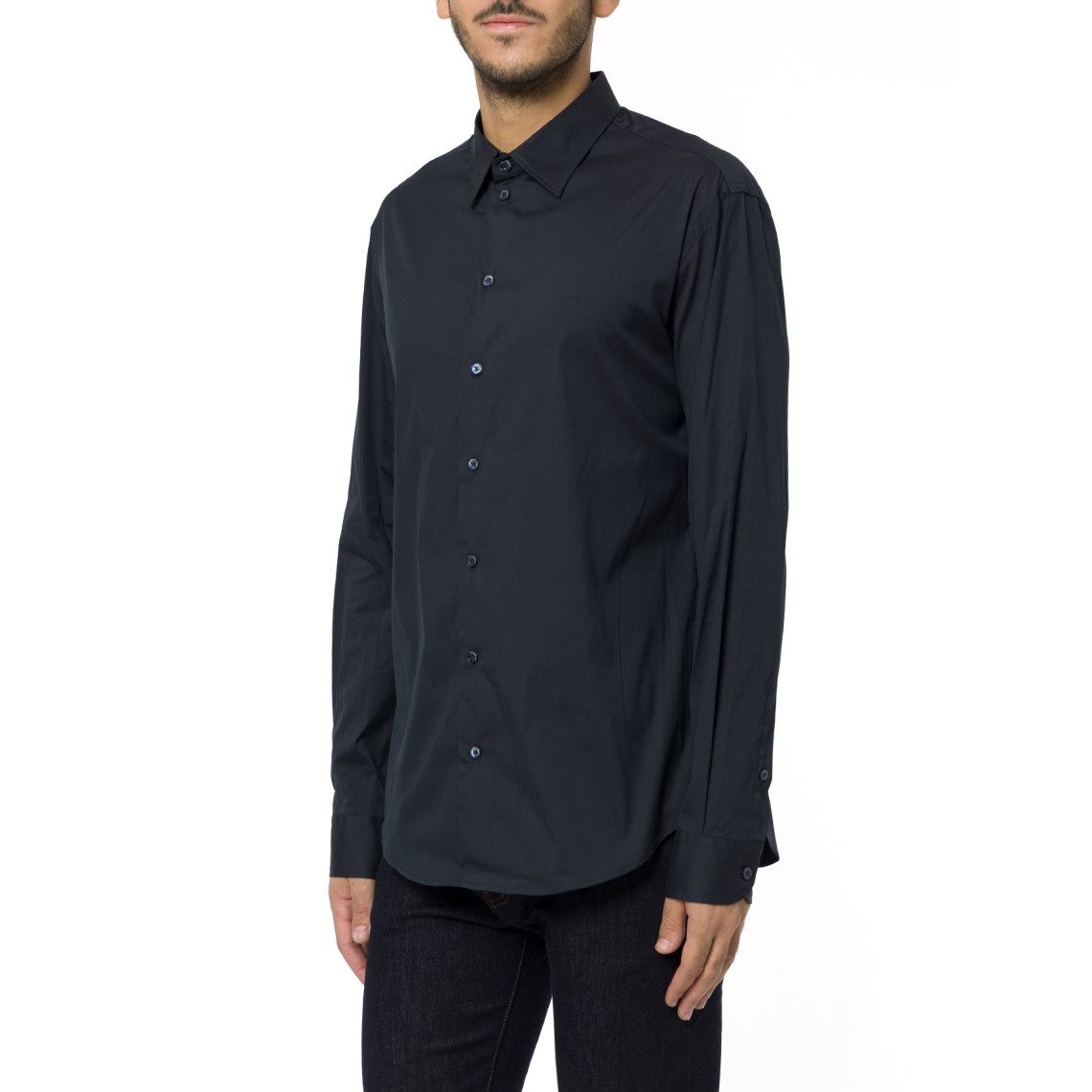 Camicia Emporio Armani in cotone stretch
