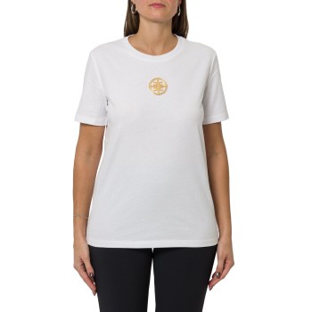 T-shirt in jersey con logo gioiello Elisabetta Franchi