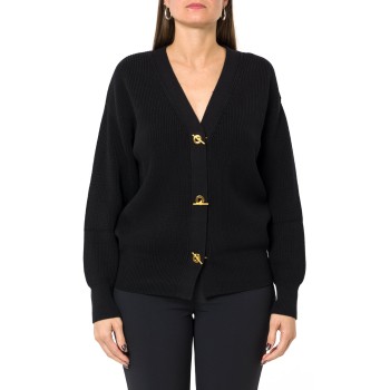 Cardigan in maglia con bottoni gioiello Elisabetta Franchi