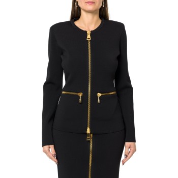 Cardigan in maglia con zip Elisabetta Franchi