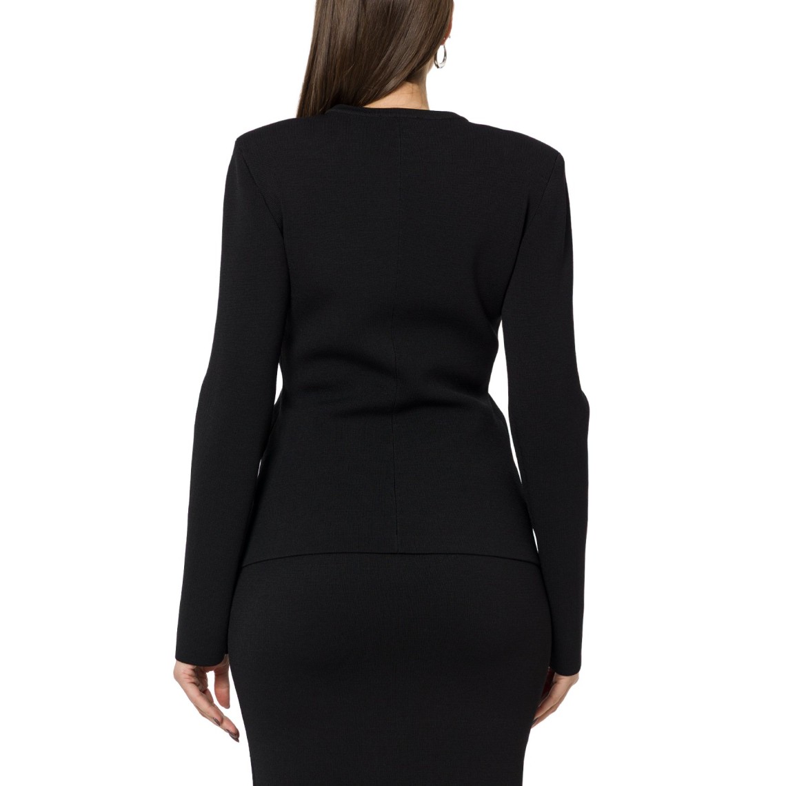 Cardigan in maglia con zip Elisabetta Franchi