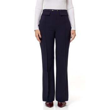 Pantaloni in doppio crêpe stretch Elisabetta Franchi