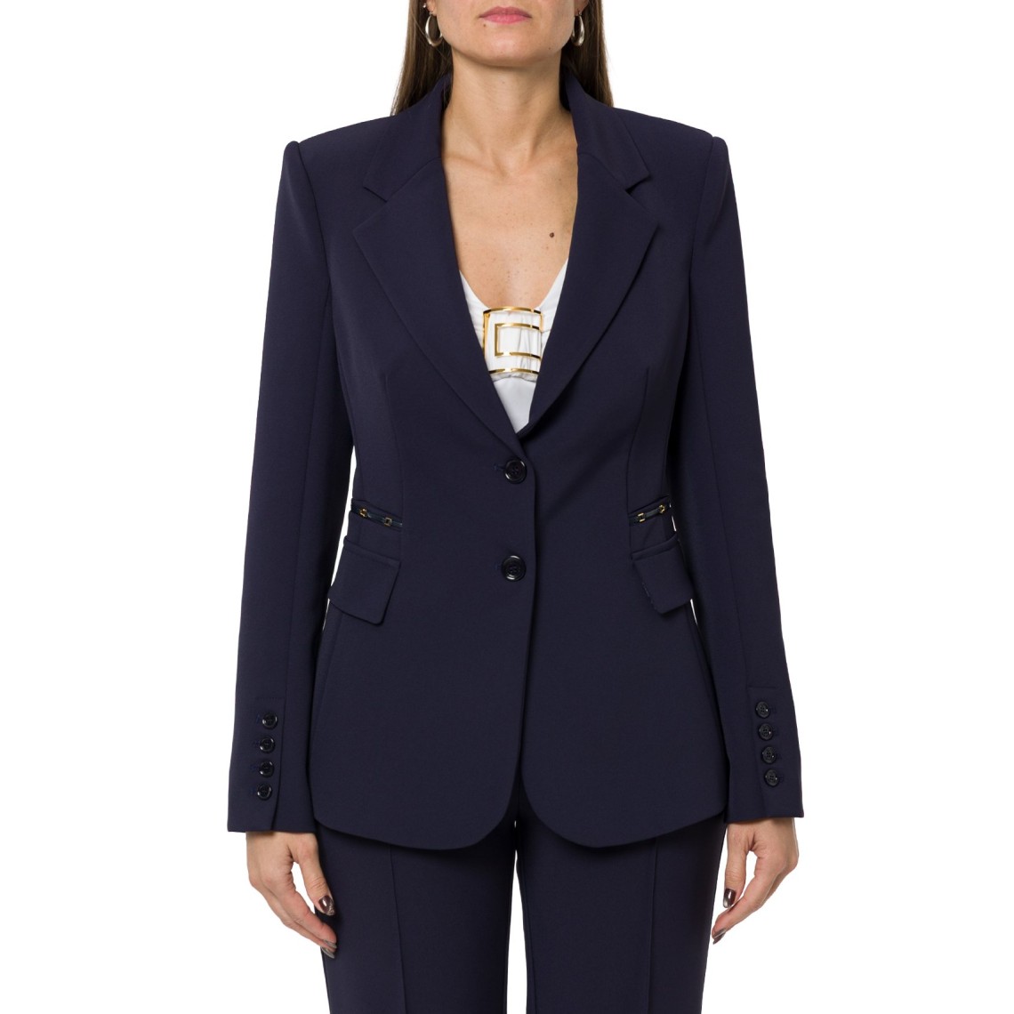Giacca in doppio crêpe stretch Elisabetta Franchi