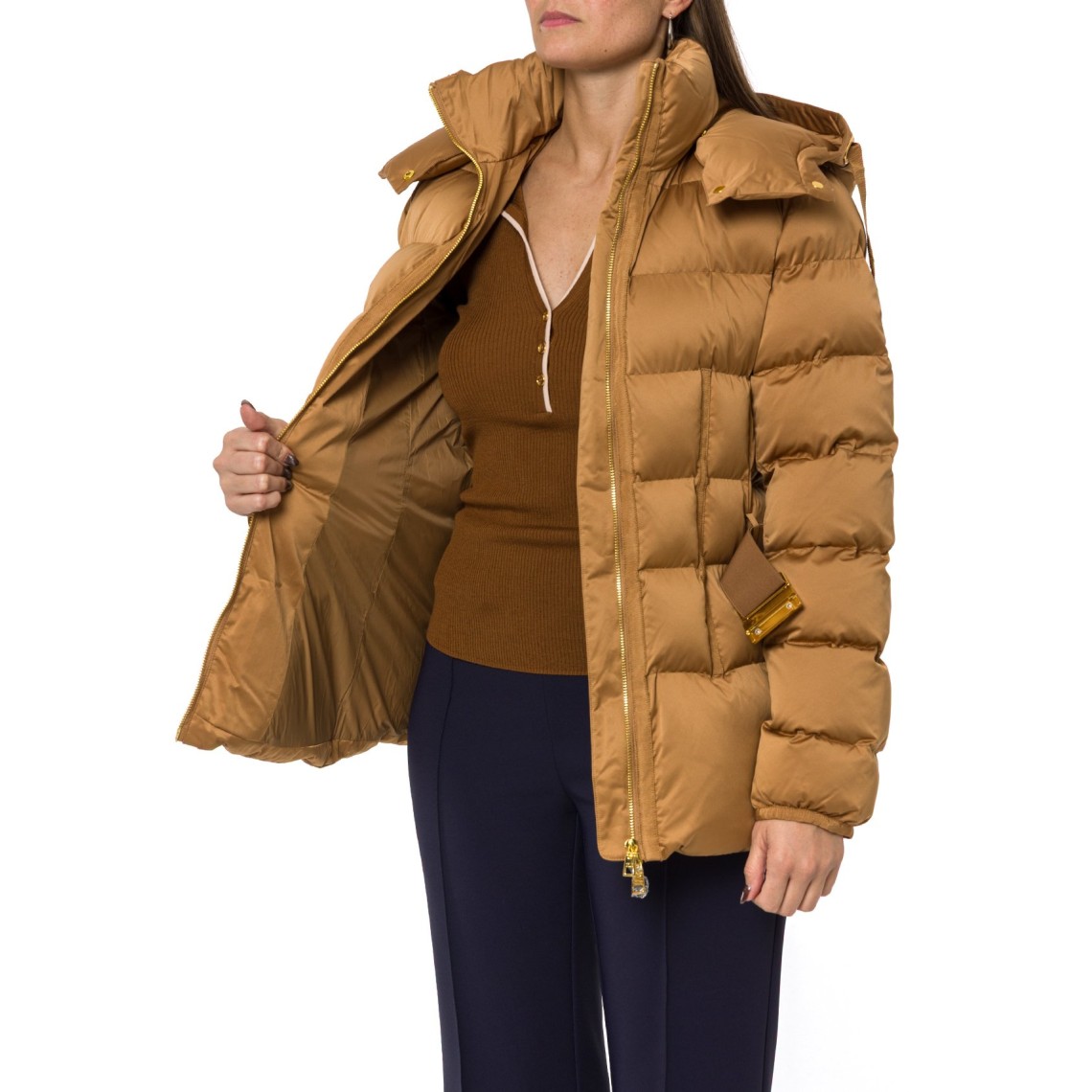 Piumino in tessuto vela Elisabetta Franchi