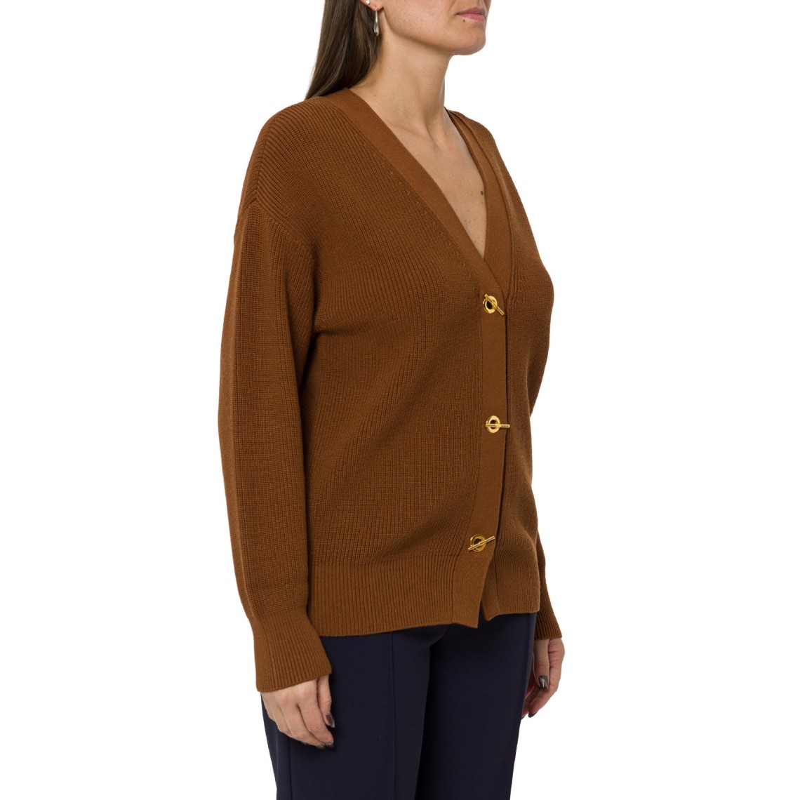 Cardigan in maglia con bottoni gioiello Elisabetta Franchi