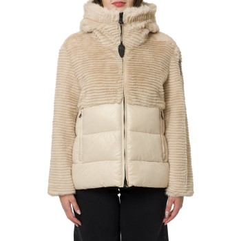 Giubbotto nylon con pelliccia eco Fanevil Blauer