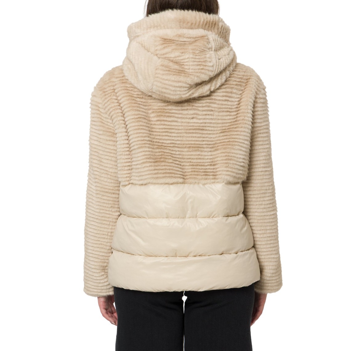 Giubbotto nylon con pelliccia eco Fanevil Blauer