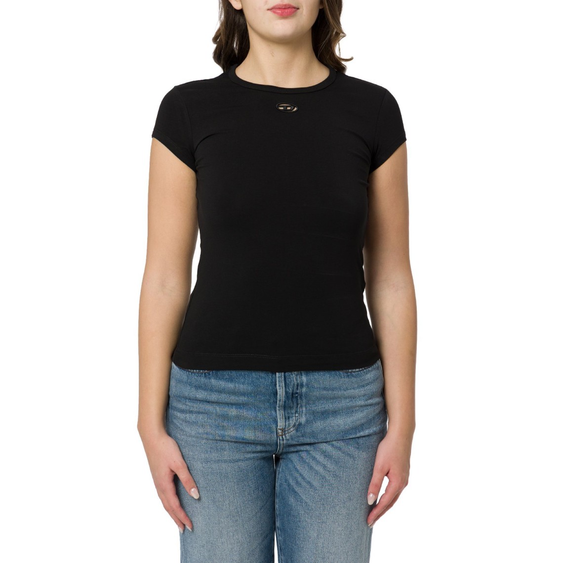 T-shirt con piccolo cut-out ricamato T-Angie-Od Diesel