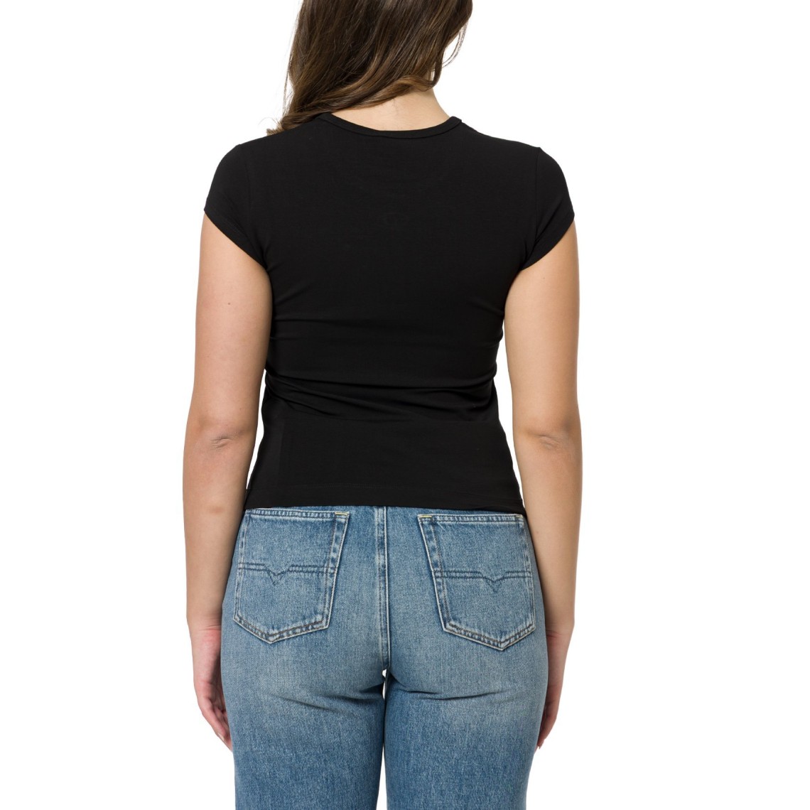 T-shirt con piccolo cut-out ricamato T-Angie-Od Diesel