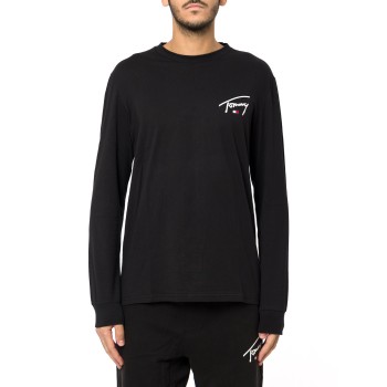 T-shirt slim fit a maniche lunghe con logo Tommy Jeans