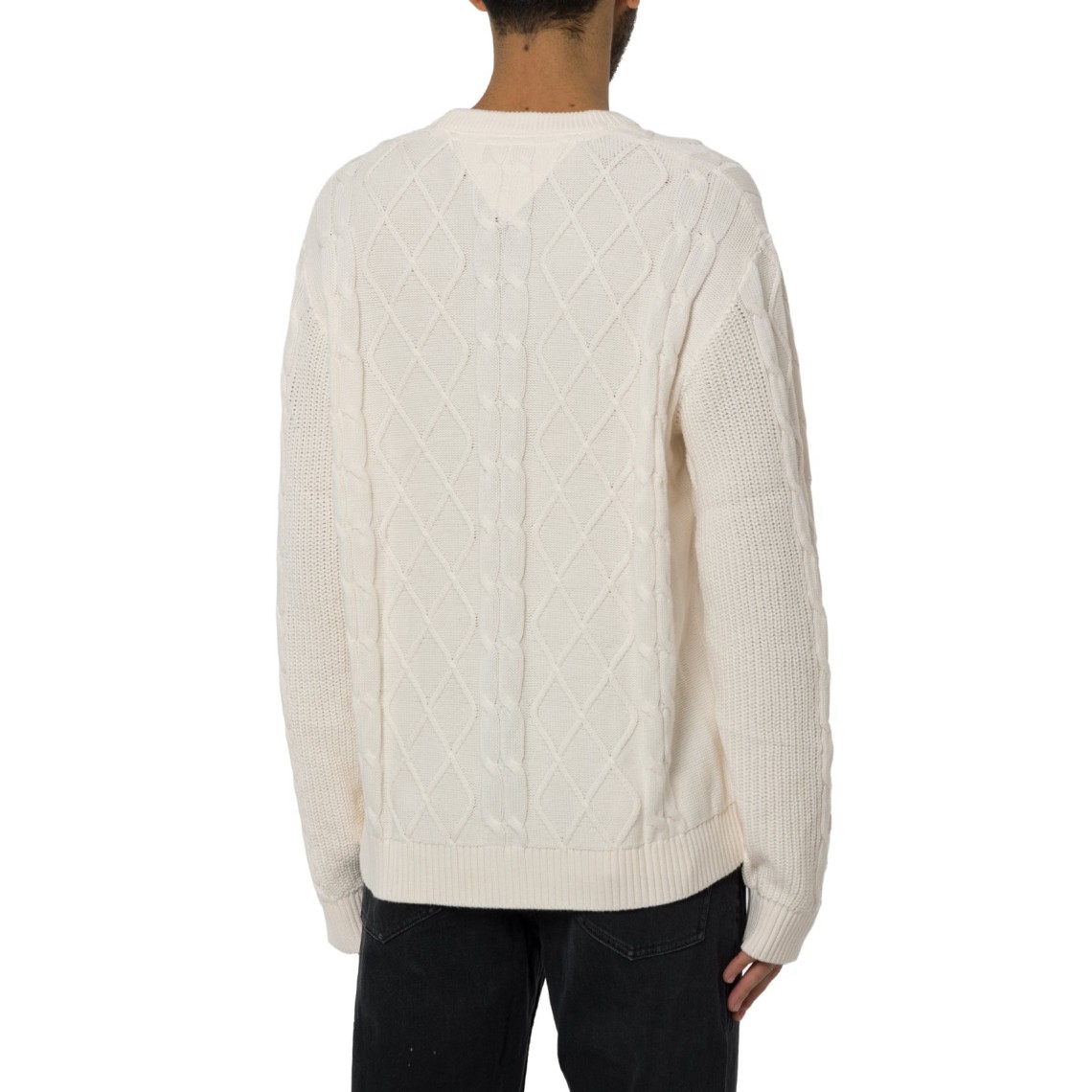 Pullover in maglia intrecciata Tommy Jeans