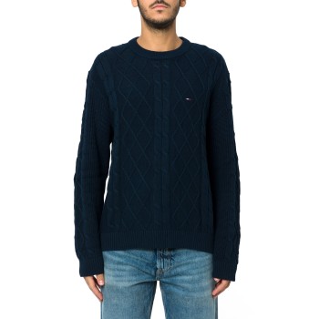 Pullover in maglia intrecciata Tommy Jeans
