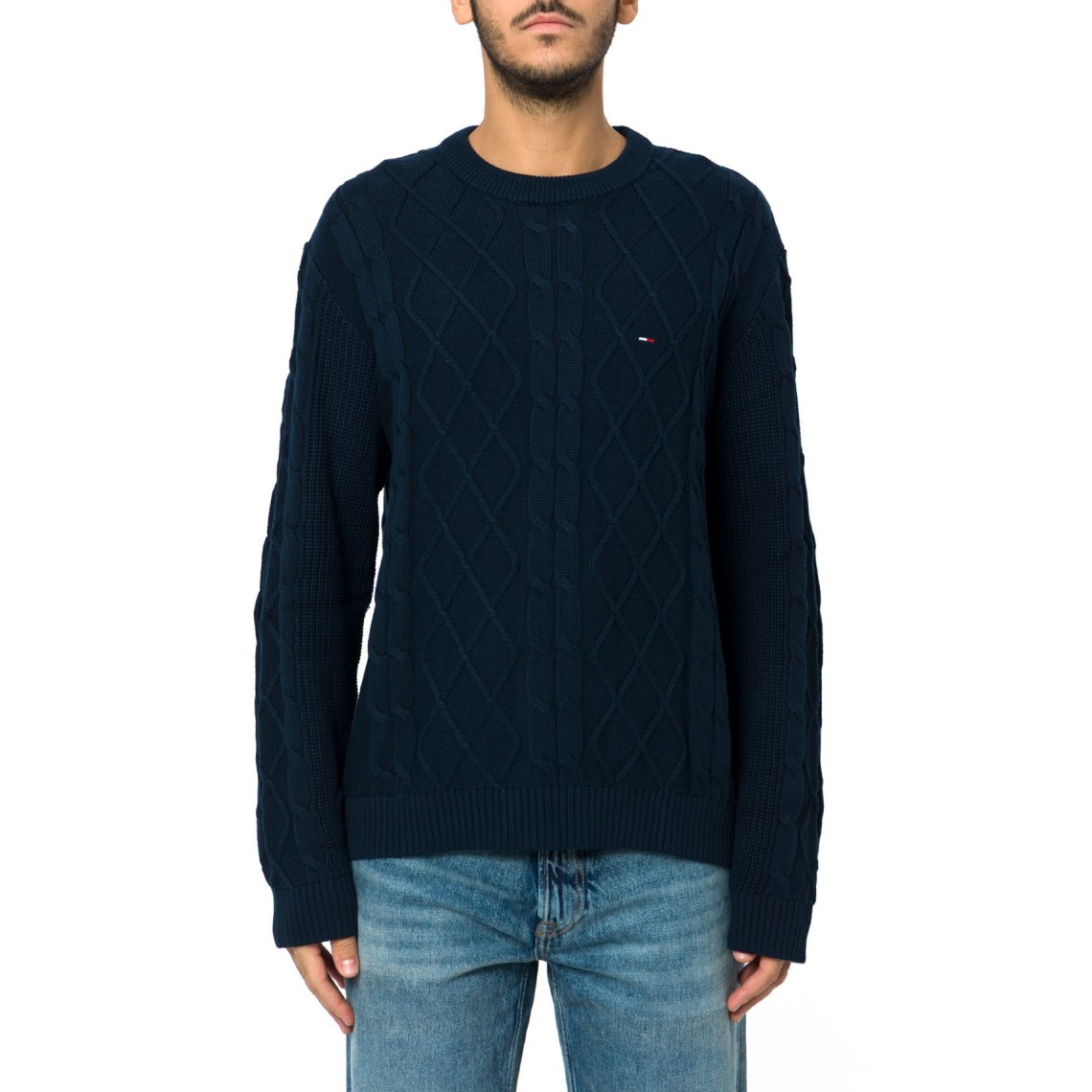 Pullover in maglia intrecciata Tommy Jeans