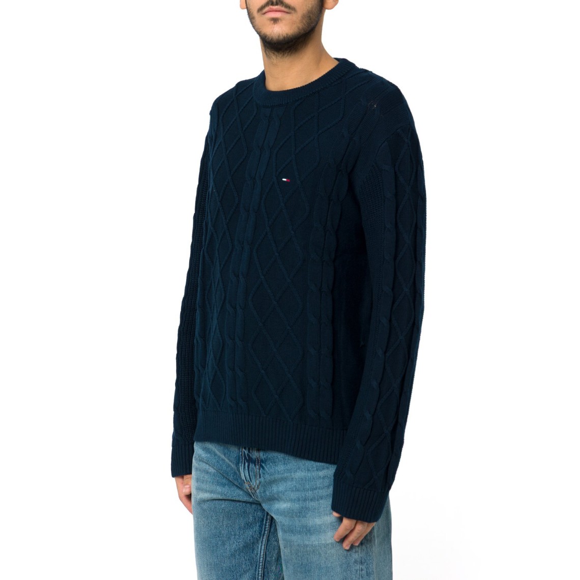 Pullover in maglia intrecciata Tommy Jeans