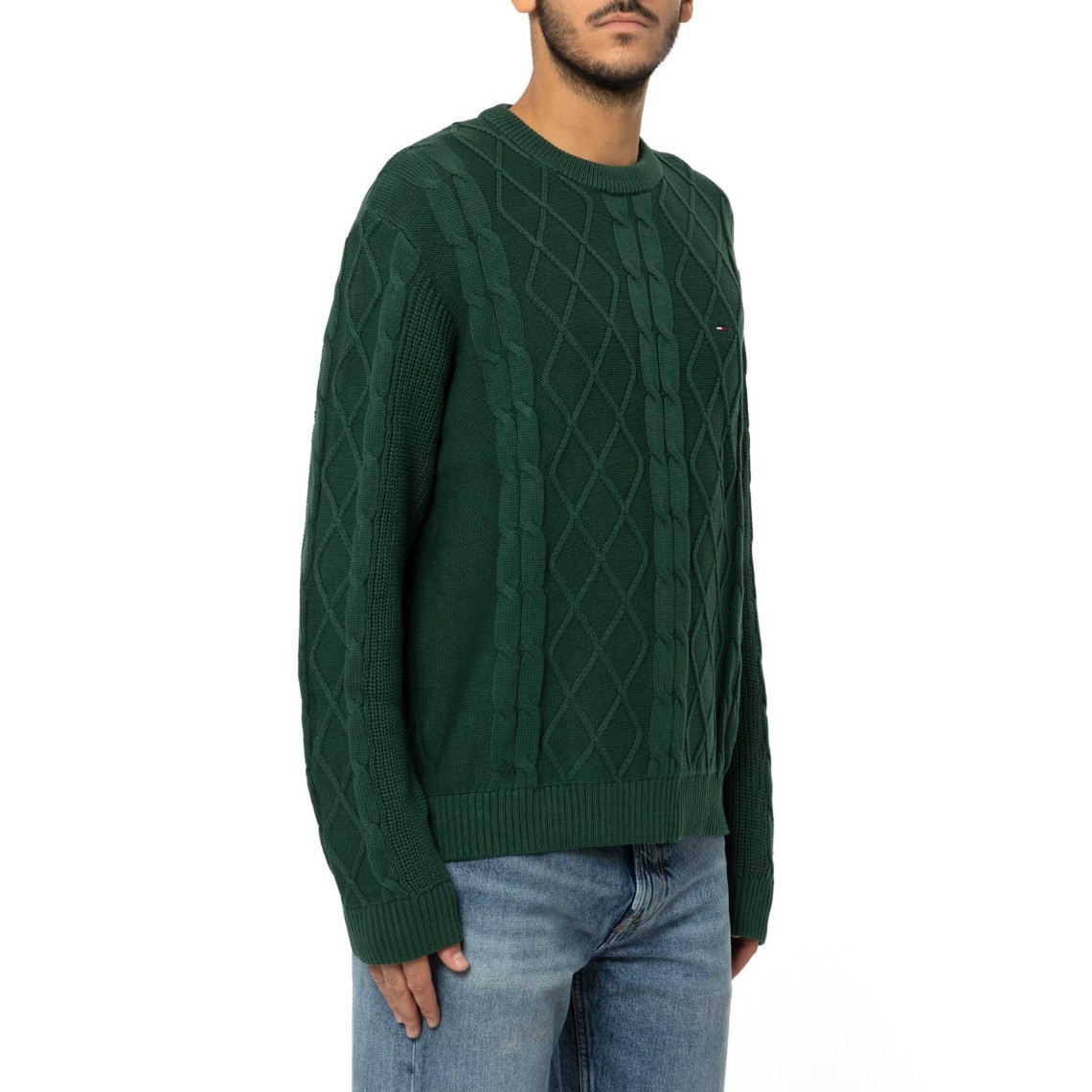 Pullover in maglia intrecciata Tommy Jeans