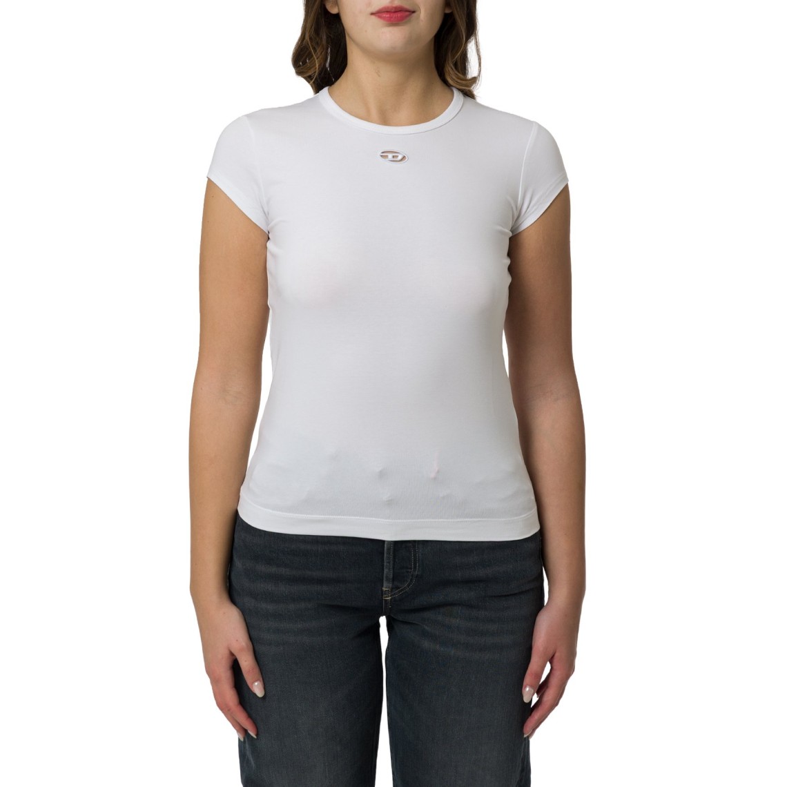T-shirt con piccolo cut-out ricamato T-Angie-Od Diesel