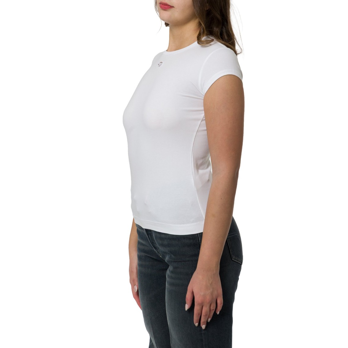 T-shirt con piccolo cut-out ricamato T-Angie-Od Diesel
