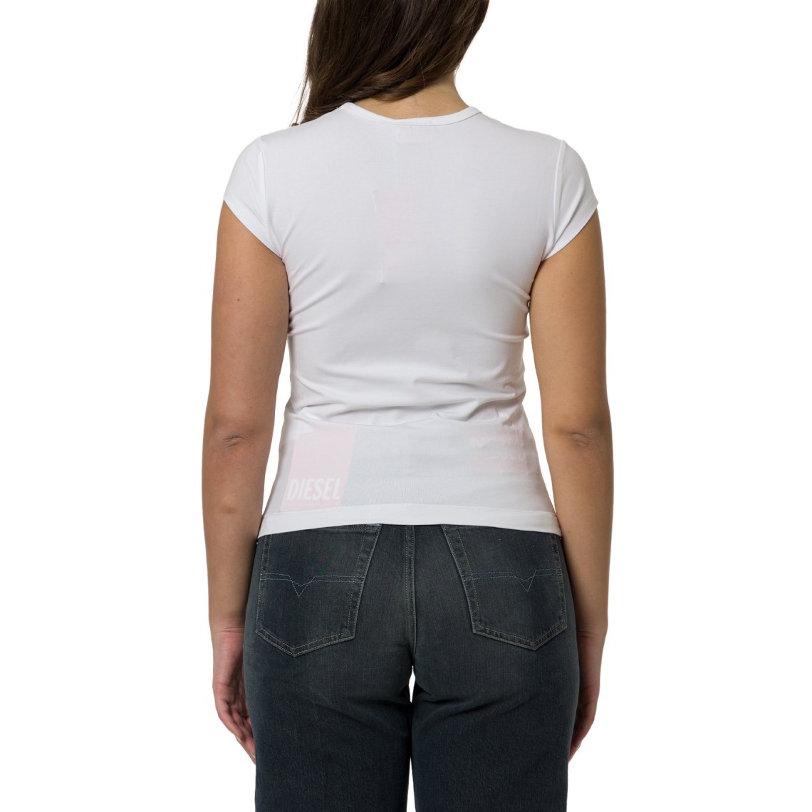 T-shirt con piccolo cut-out ricamato T-Angie-Od Diesel