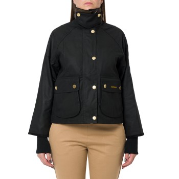 Giacca cerata Beadnell dal taglio crop Barbour
