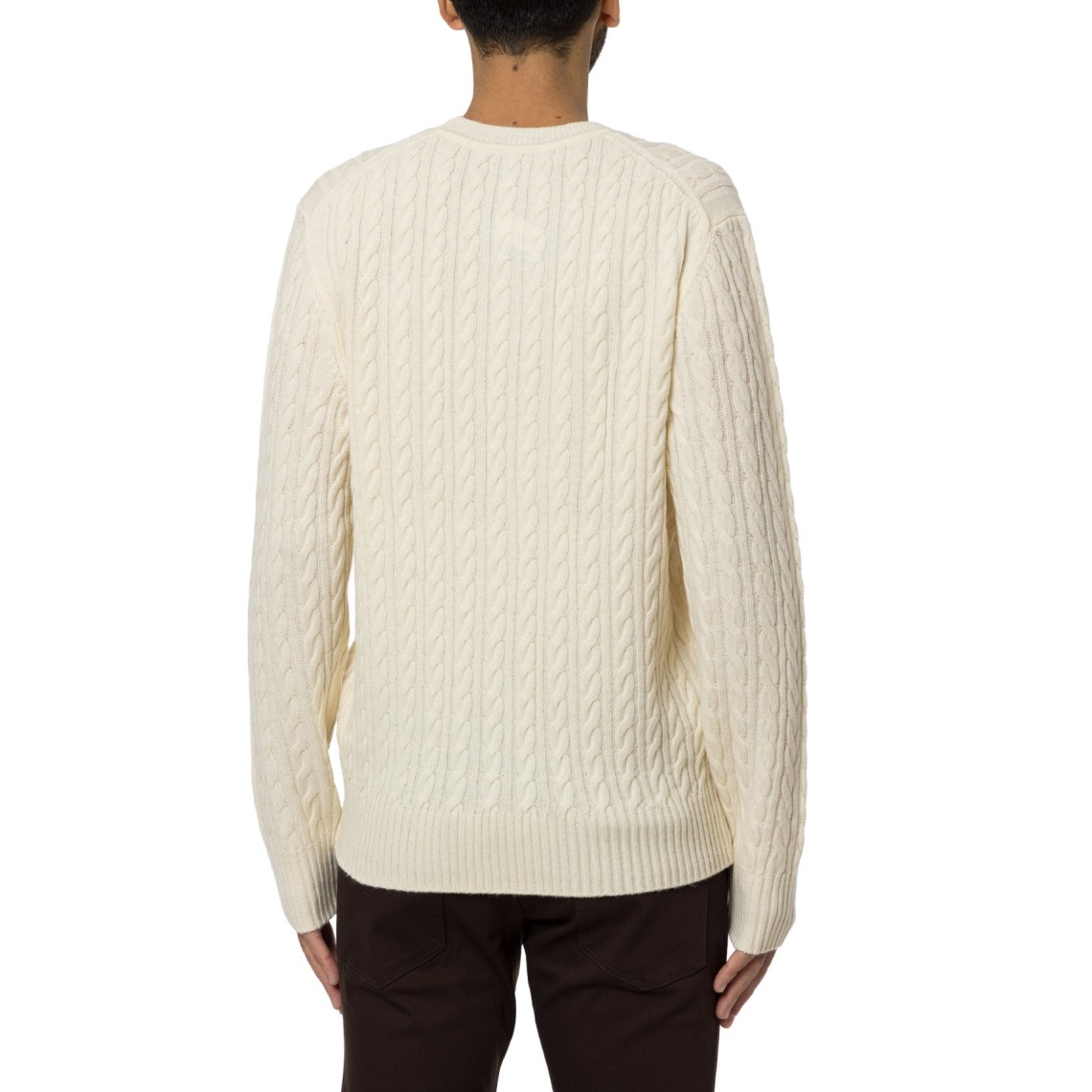 Maglione a trecce in lana vergine e cashmere Furlan Boss