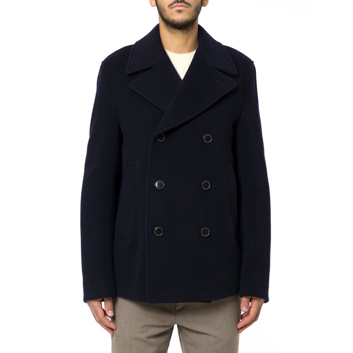 Cappotto corto doppiopetto slim fit Boss
