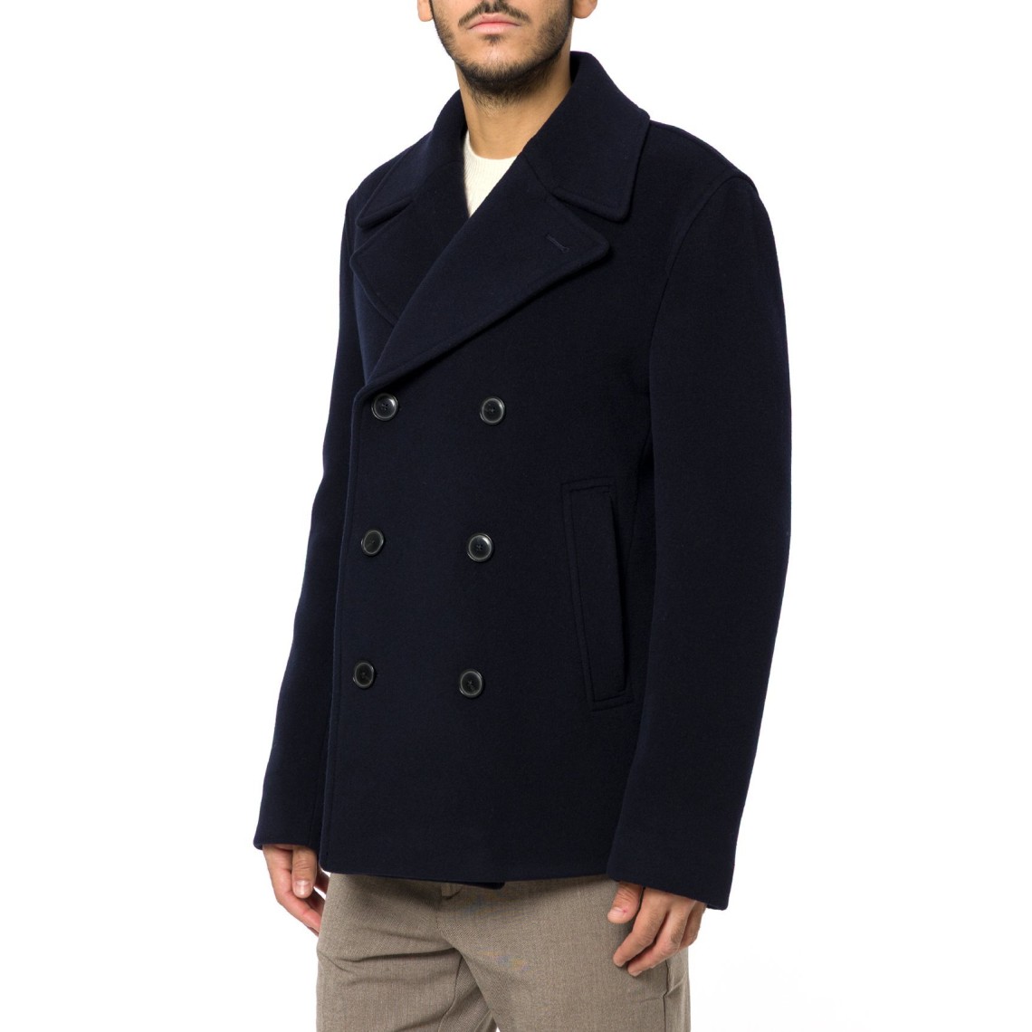 Cappotto corto doppiopetto slim fit Boss