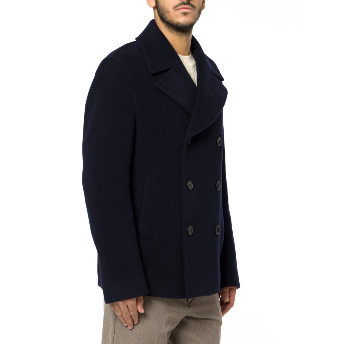 Cappotto corto doppiopetto slim fit Boss