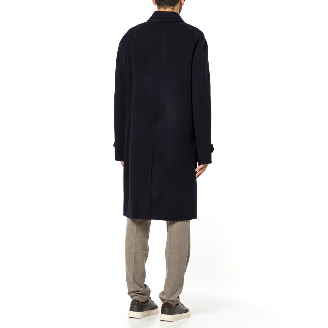 Cappotto relaxed fit Boss in misto lana