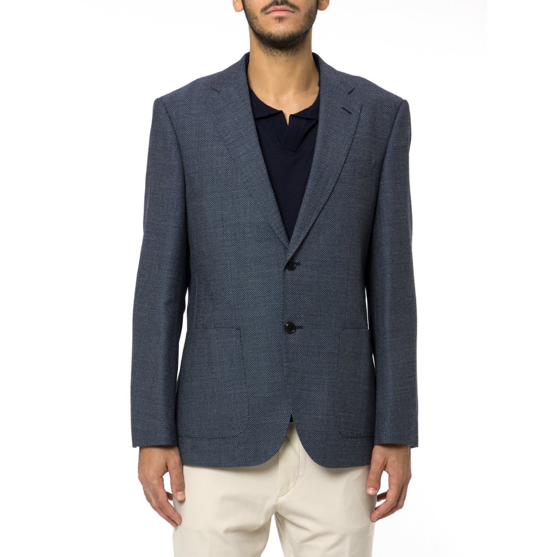 Giacca monopetto Janson Boss in misto cotone