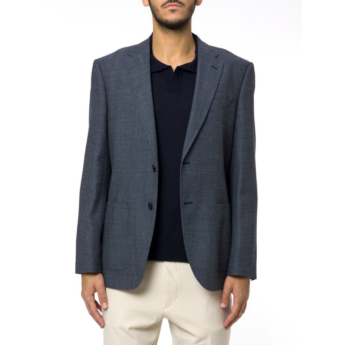 Giacca monopetto Janson Boss in misto cotone