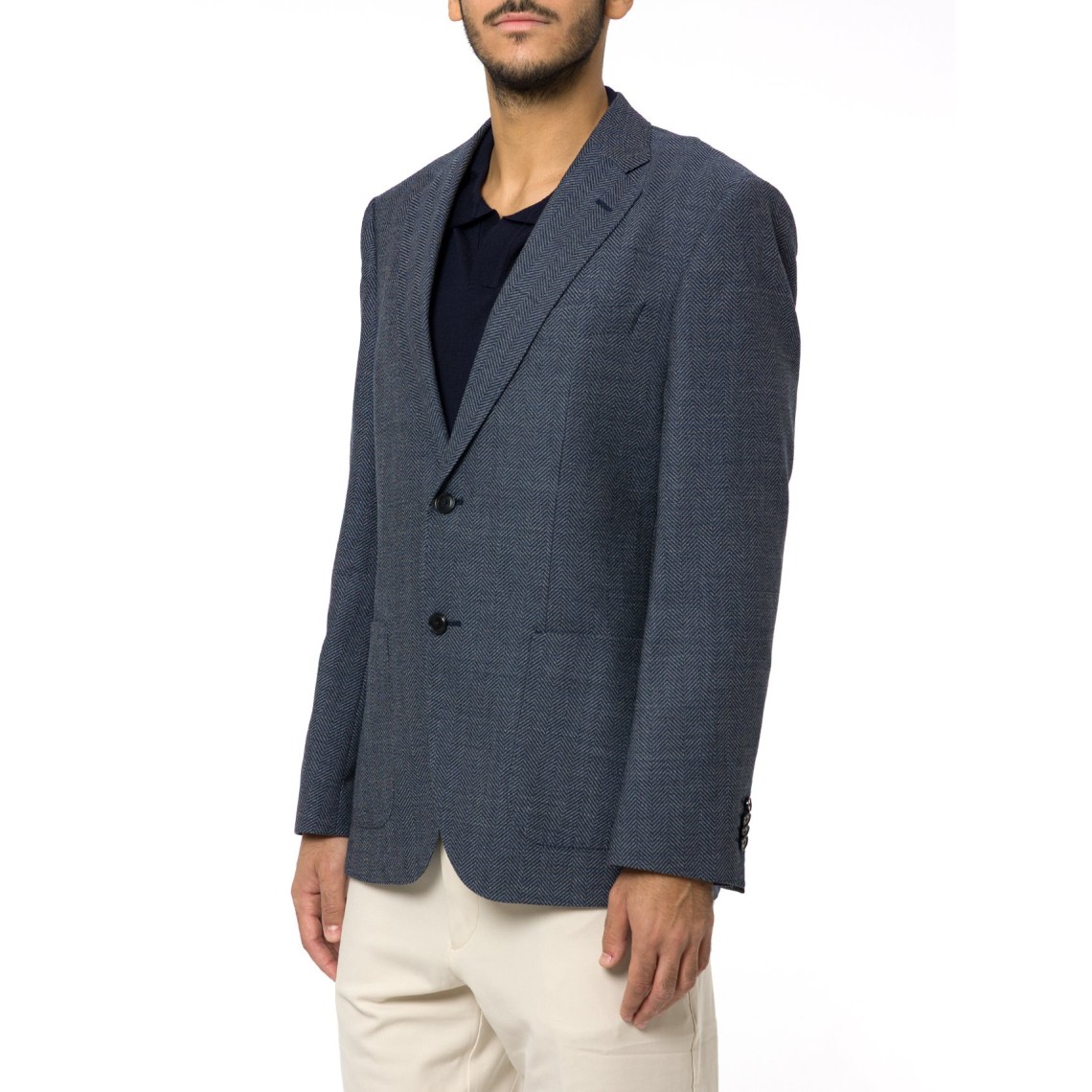 Giacca monopetto Janson Boss in misto cotone
