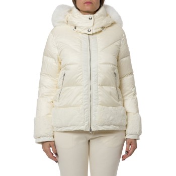 Piumino con inserti in pelliccia sitentica Colmar