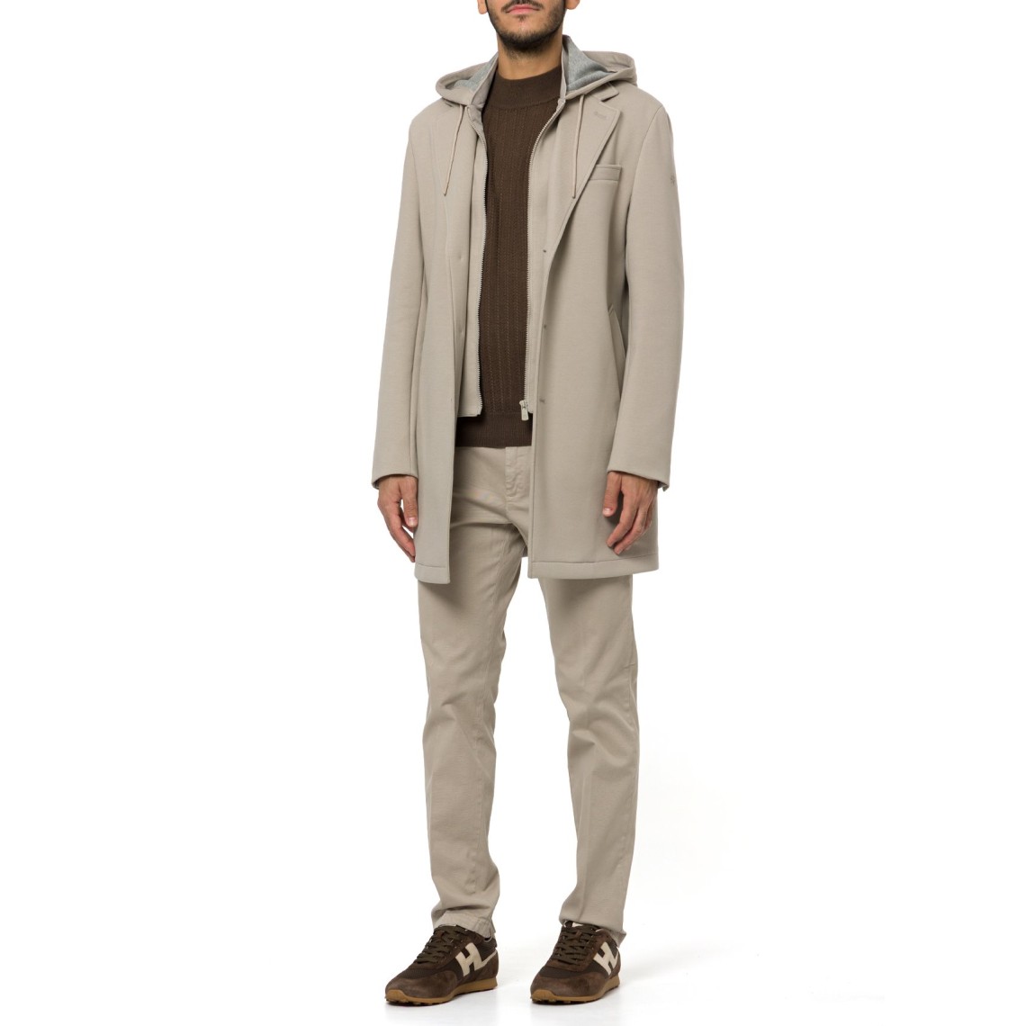 Cappotto con cappuccio e pettorina Manuel Ritz