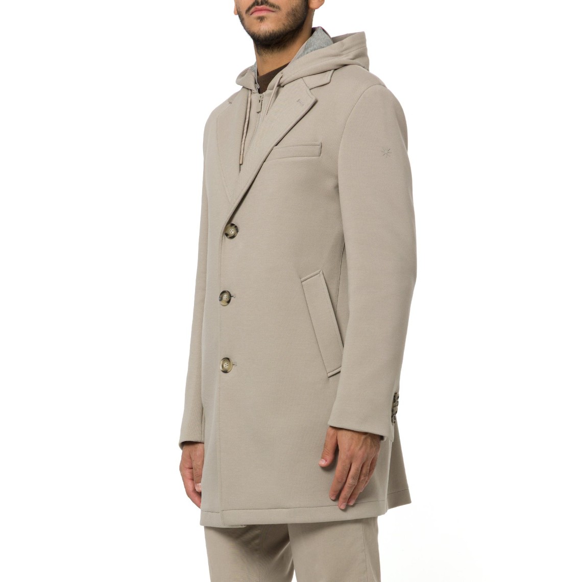 Cappotto con cappuccio e pettorina Manuel Ritz