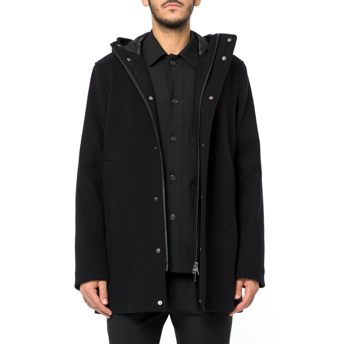 Parka in panno misto lana Manuel Ritz