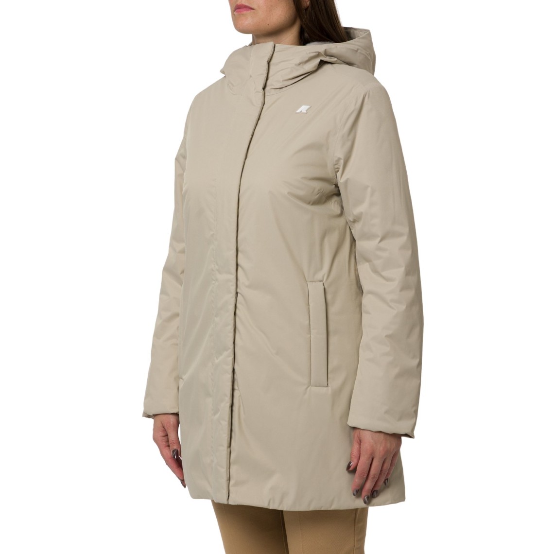 Giacca lunga Sophie Twill Soft Beaver K-Way