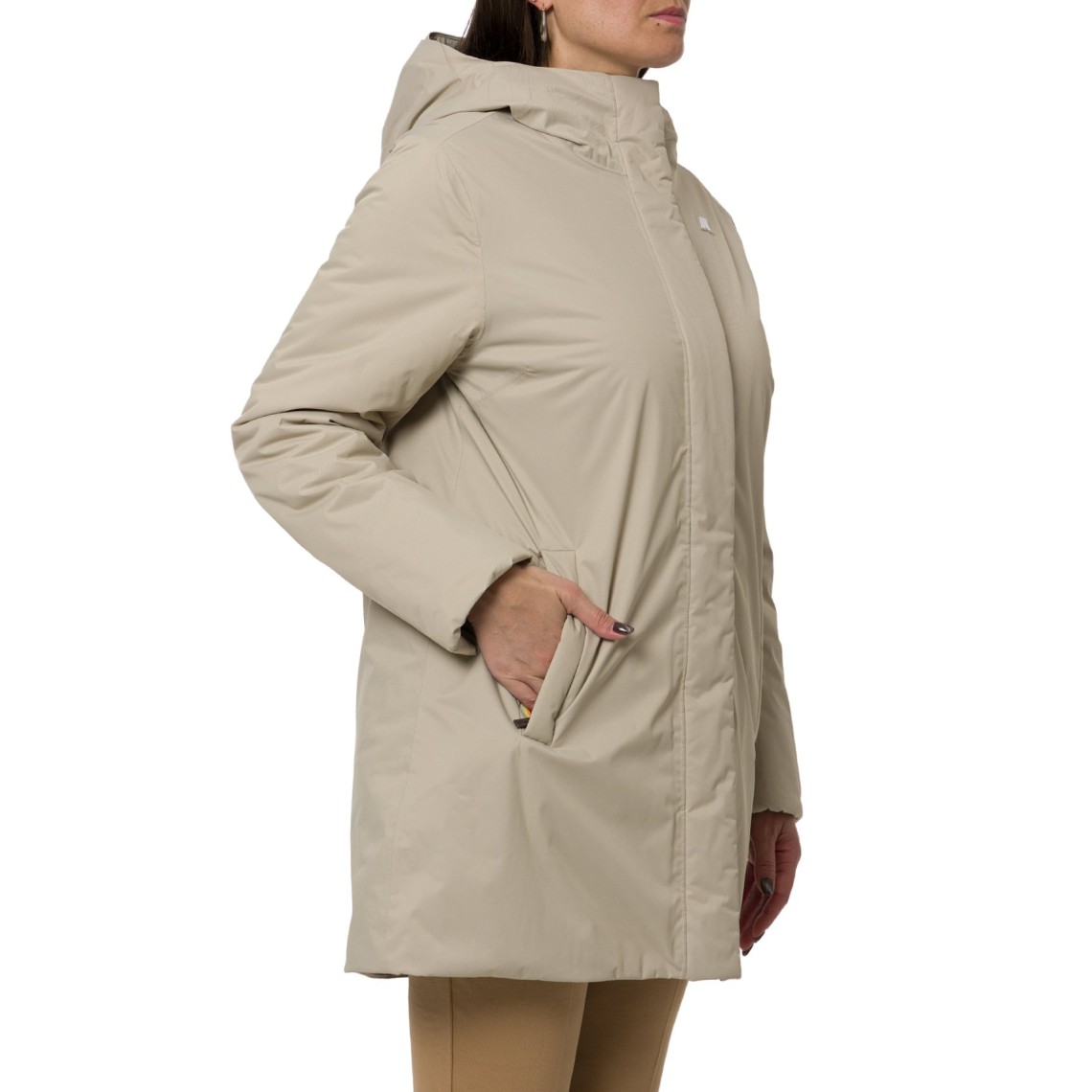Giacca lunga Sophie Twill Soft Beaver K-Way