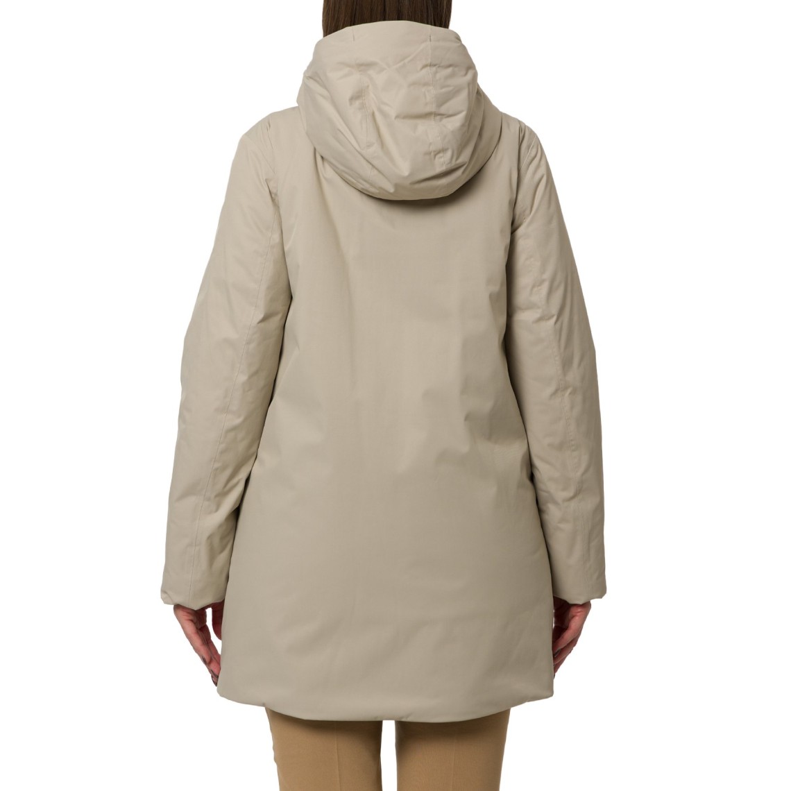 Giacca lunga Sophie Twill Soft Beaver K-Way