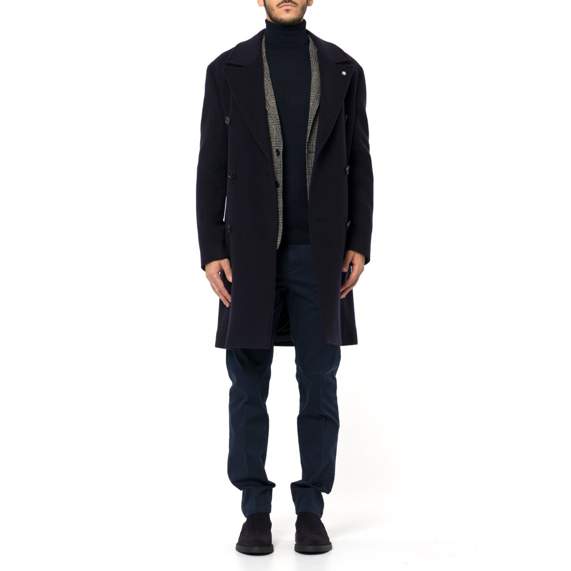 Cappotto doppiopetto in misto lana Manuel Ritz