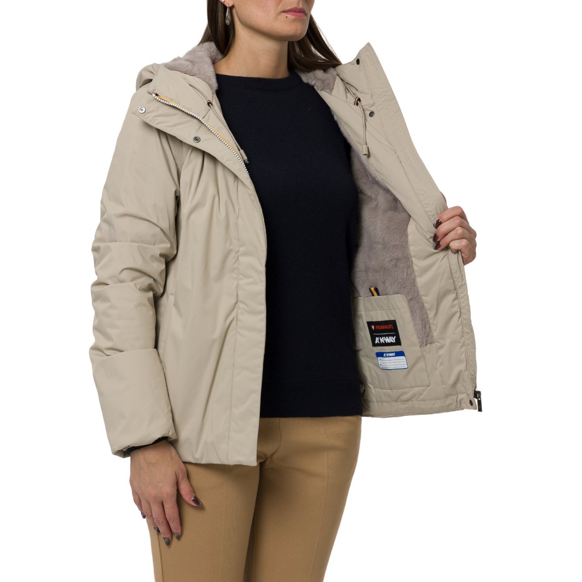 Giubbotto Lil Twill Soft Beaver K-way
